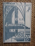 Simion Barbulescu - De la Eminescu la Emil Cioran