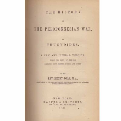 Thucydides - The history of the peloponnesian war - 132421 foto