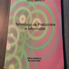 Tehnologii de prelucrare a informatiei Adriana Barnoschi