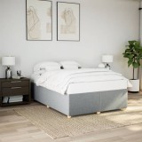 VidaXL Cadru de pat fără saltea, gri deschis, 140x200 cm, textil