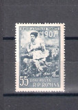 ROMANIA 1957 - RASCOALELE TARANESTI DIN 1907, MNH - LP 426, Nestampilat