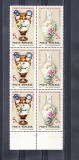 A11 TX1 4 - 1991 - Expozitia filatelica romano-chineza - trei perechi, Arta, Nestampilat