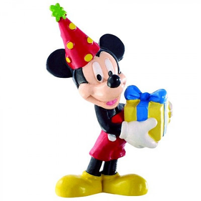 Figurina Mickey Mouse sarbatorind Mickey si Minnie Mouse Bullyland foto