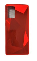 Husa silicon si acril cu textura diamant Samsung Galaxy Note 20 , Rosu foto