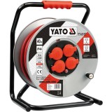 Yato YT-8107 - Derulator cablu electric 40 m 4 prize cu maner