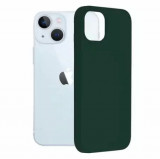 Cumpara ieftin Husa iPhone 13 Silicon Verde Slim Mat cu Microfibra SoftEdge, Techsuit