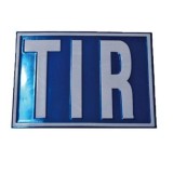 Placuta metalica tir din otel reliefat