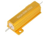 Rezistor Bobinat cu Radiator 33&Omega; 50W &plusmn;5% 50ppm/&deg;C pentru Lipit