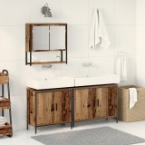 vidaXL Set de Mobilier pentru Baie 3 Piese Lemn Vechi din Lemn Compozit