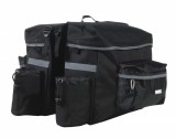 Borseta Portbagaj Bicicleta WAG Weekend 30L, Impermeabila, Banda Reflectorizanta, Prindere Bare Transversale, Buzunare Sticle Apa
