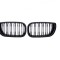 Set 2 grile duble, negru lucios, M Design pentru BMW E46 Facelift