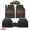 Covorase Auto Tip Tavita Citroen C4 Cactus (2014-2020) Cauciuc Negru/Rosu Protectie Interior Margine Inalta