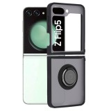 Cumpara ieftin Husa telefon samsung galaxy z flip 5, glinth magnet auto si inel rotativ, negru -resigilat