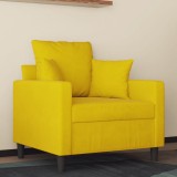 vidaXL Canapea de o persoană, galben, 60 cm, catifea