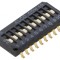 Comutator DIP-Switch 10 Secțiuni ON-OFF 0.1A 50VDC