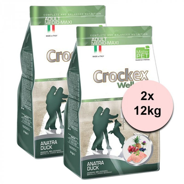 Crockex Adult Duck &amp;amp; Rice 2 x 12 kg