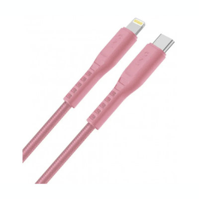 Cablu Date Type C la Lightning Uniq Flex PINK 3A 1.2m Roz foto