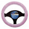 Husa volan plusata culoare roz diametru 37-39cm AutoDrive ProParts