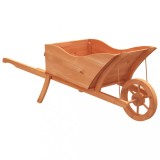 Cumpara ieftin Jardiniera tip roaba, 128x45,5x43 cm, lemn masiv de brad