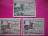 HOPCT BANCNOTA NOTGELD NR 136 - CHRISTOFEN -CU STAMPILOGRAFIE REVERS - SET 3 BUC - 10 ,20 SI 50 HELLER 1920 -AUSTRIA-UNC