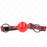 Kink Collar &amp; Gag-Gag cu Bilă Model Diamant 4.5 cm, 64.5 cm