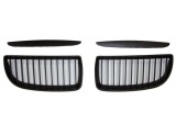 Grila masca fata fata BMW Seria 3 (E90/E91), 11.2004-08.2008, partea stanga, cu 2 ornamente; negru; Tuning,