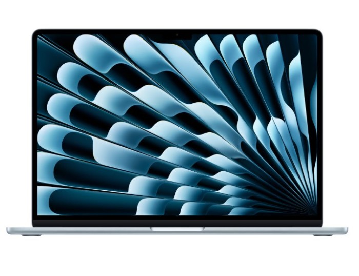 MacBook Air 15.3&quot; Retina/Apple M4 (CPU 10- core, GPU 10- core, Neural Engine 16- core)/16GB/512GB - Sky Blue - INT KB (2025) NewTechnology Media