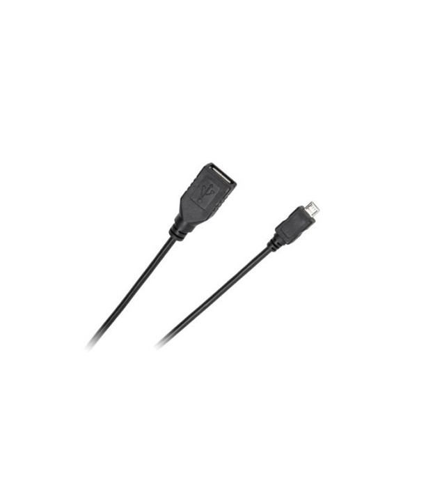 Cablu adaptor OTG USB mama la micro USB tata 0.2m Cabletech