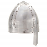 vidaXL Coif cavaler medieval antic, jocuri de rol, argintiu, oțel 286216