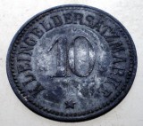 2.081 GERMANIA WWI NOTGELD 10 KLEINGELDERSATZMARKE STADT GEMEINDE WUNSIEDEL, Europa, Zinc