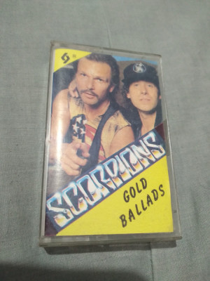 CASETA AUDIO SCORPIONS-GOLD BALLADS ORIGINALA foto