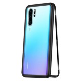 Cumpara ieftin Husa Huawei P30 PRO Magnetica Black, MyStyle Perfect Fit cu spate de sticla securizata premium