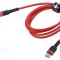 Cablu USB 2.0 A la C 1m roșu 3A BASEUS