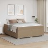 Cadru de pat Cappuccino 180 x 200 cm Piele artificială