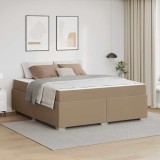 vidaXL Cadru de pat Cappuccino 180 x 200 cm Piele artificială