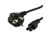 Cablu alimentare notebook Schuko la IEC C5 0.8m Negru, Value 19.99.1027