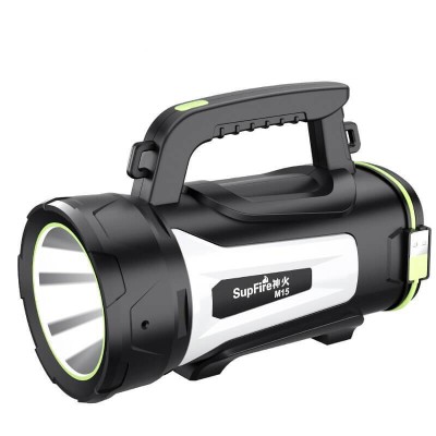 Lanterna LED Superfire M15, USB, 550 lm, 400 m, PowerBank, incarcare USB, 6000 mAh, lumina rosie foto