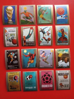 PARAGUAY, FOTBAL - 2 SERII COMPLETE MNH foto