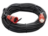 Prelungitor alimentare KERG 3x2,5mm2 30m 16A cu 1 priză gumă negru