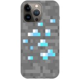 Husa compatibila cu Apple iPhone 12, iPhone 12 Pro model Diamond Block , Silicon, TPU, Viceversa, Transparent, Carcasa