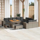 VidaXL Set de canapele pentru grădină 13 pcs Gri 100 x 100 x 71 cm