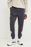 adidas pantaloni de trening x Mandalorian culoarea gri, cu imprimeu, JI5724