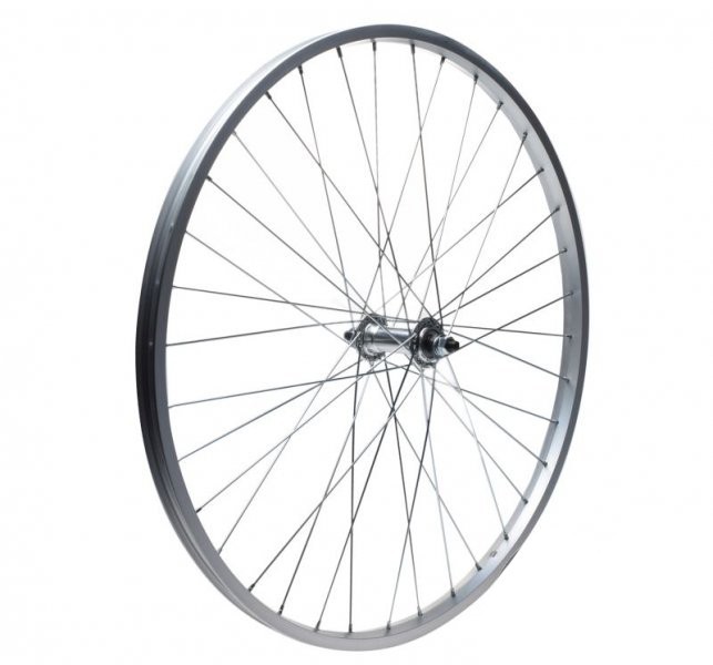 Roata fata bicicleta dubla din aluminiu 28&quot;, culoare argintiu Cod:AWR2804