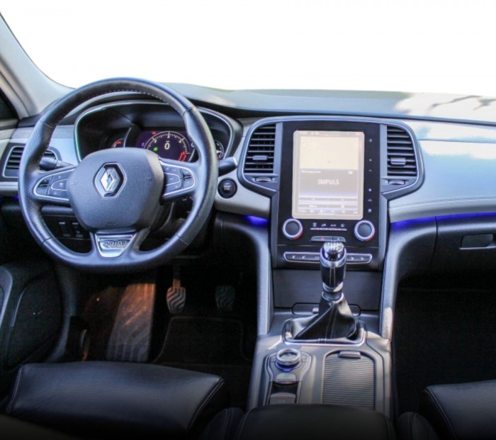 Folie Protectie Navigatie Renault Talisman 2016-2019, Duragon, protectie Display Navigatie, silicon Transparent, Anti-zgarieturi, kit instalare