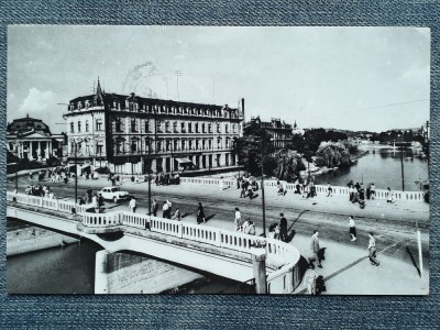 606 - Oradea Pod peste Cris / carte postala RPR vedere circulata foto