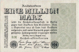 1923 ( 9 VIII ) , 1,000,000 mark ( P-102c ) - Germania