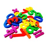 Litere Magnetice Educative, 26 piese, Litere mari, Multicolor, Joc educativ plastic, coordonare mana-ochi, 3+ ani