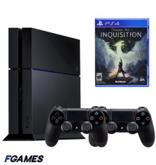 Consola Sony Playstation 4 Ps4 500gb + Doua Controllere + Dragon Age: Inquisition PlayStation 4, Second-Hand