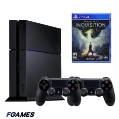 Consola Sony Playstation 4 Ps4 500gb + Doua Controllere + Dragon Age: Inquisition PlayStation 4, Second-Hand