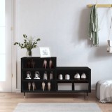 VidaXL Pantofar, negru, 102x36x60 cm, lemn compozit